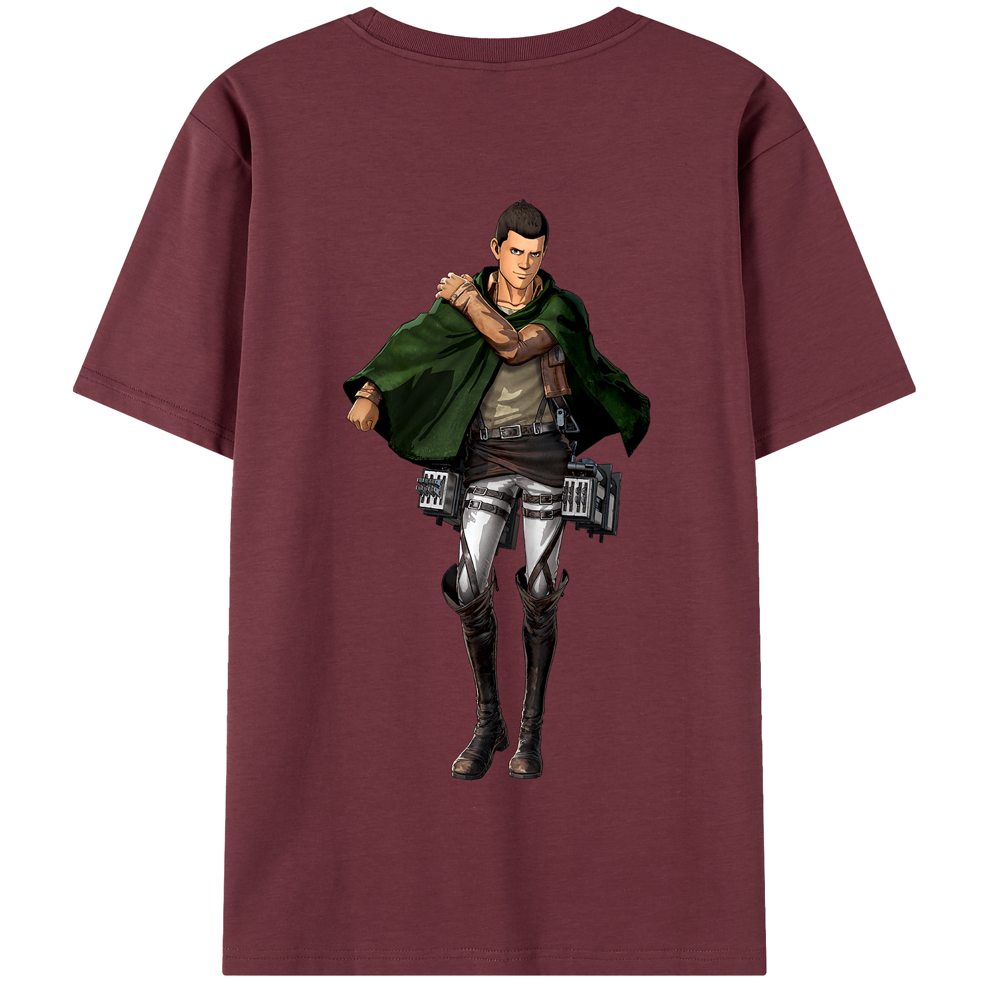 （画像用） 進撃の巨人 Attack on Titan 綿100％半袖Tシャツ（背面プリント）